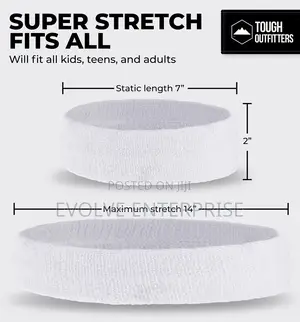 Headband for Men Women - Moisture Wicking Athletic Cotton