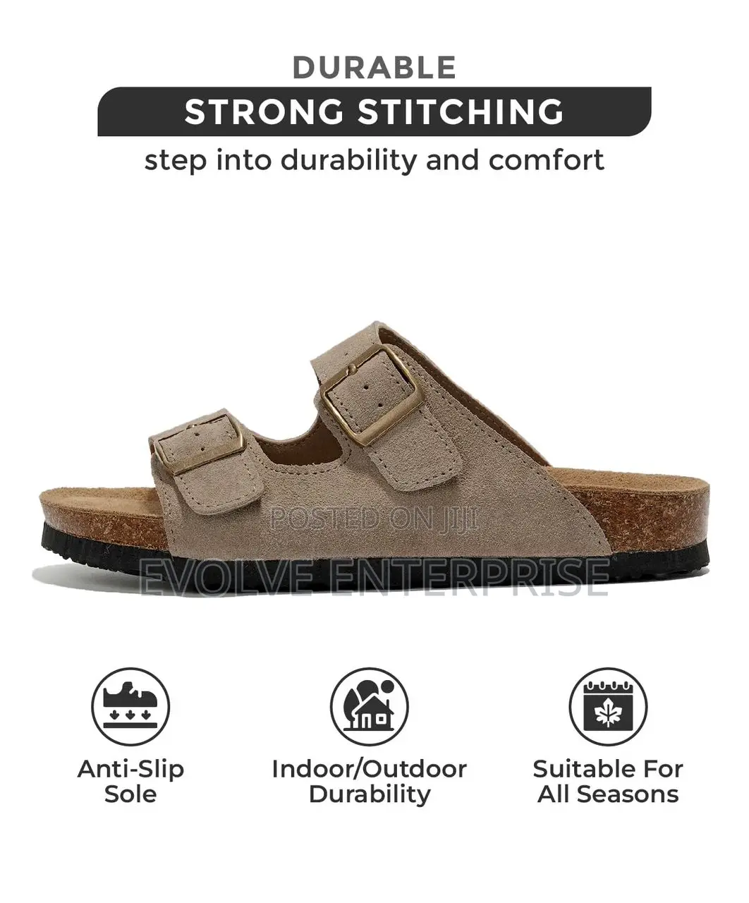 Birkenstock Leather Mens Sandals With Memory Foam