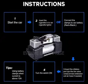 Ball Air Pump Double Cylinder High Pressure Tire Inflation