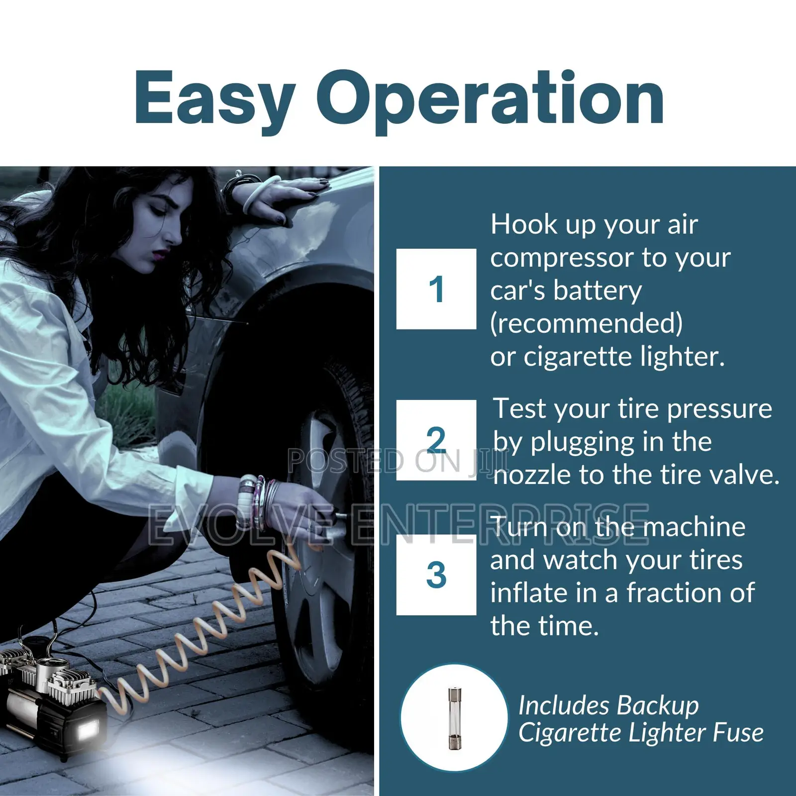 Ball Air Pump Double Cylinder High Pressure Tire Inflation