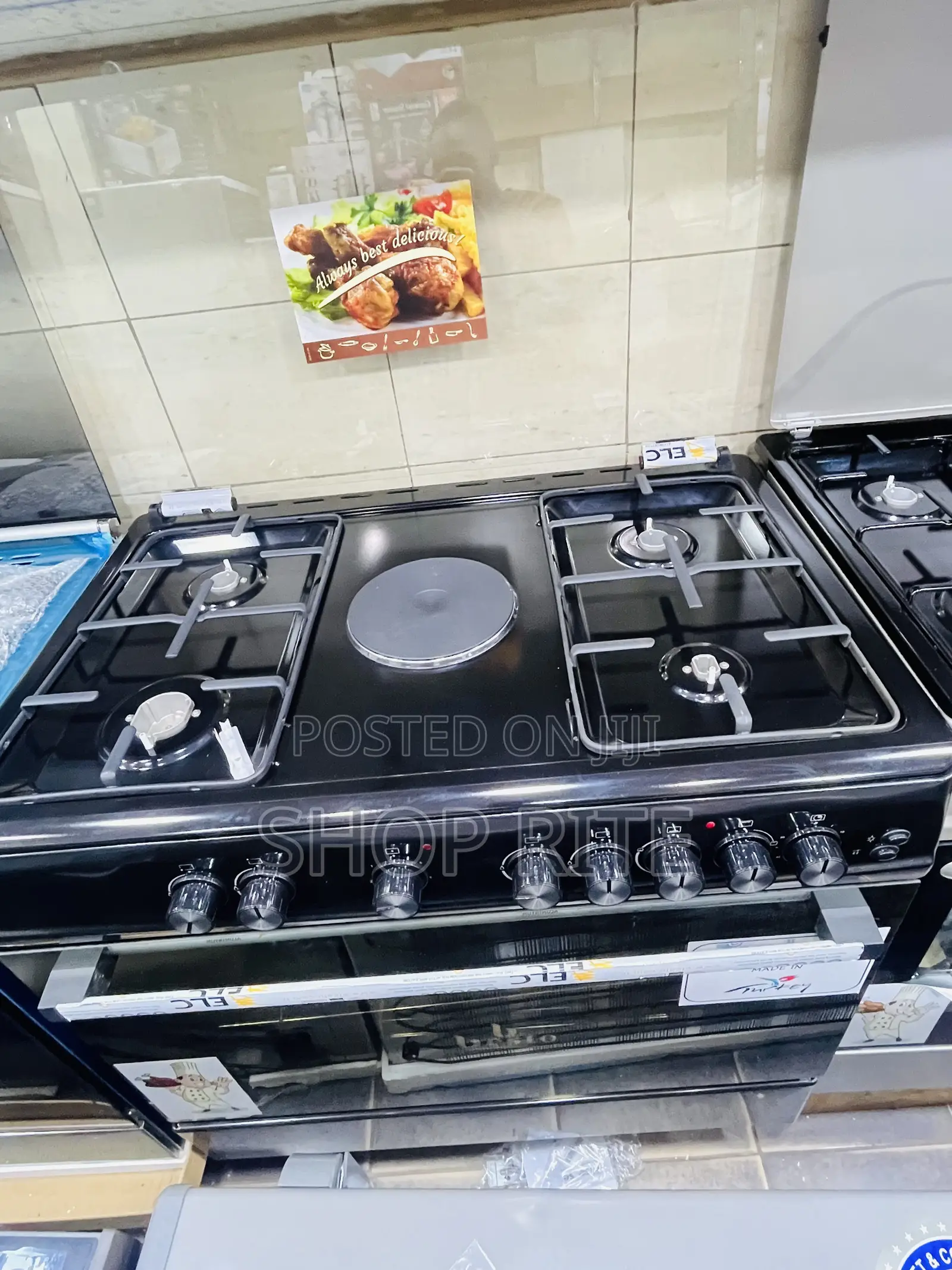 Besto 4 Gas 1 Electric Plate Cooker 90/60cm