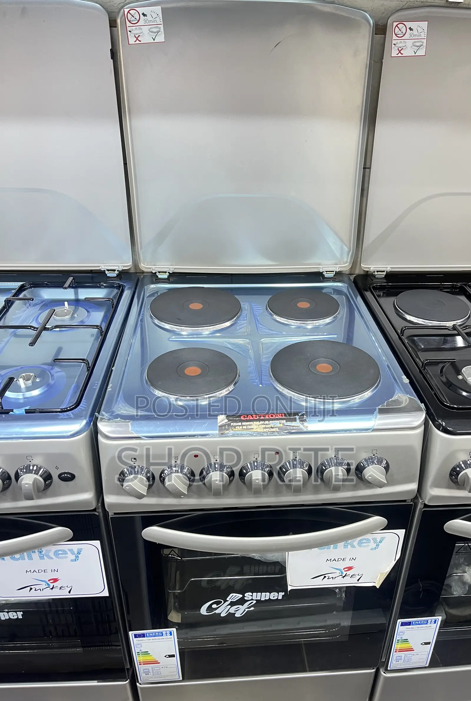 Super Chef Full Electric 50/60 Cooker Sliver