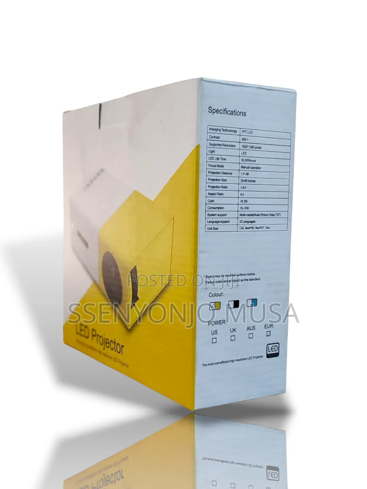 Portable Led Projector-1080p Resolution-30000 Hours Ledlife
