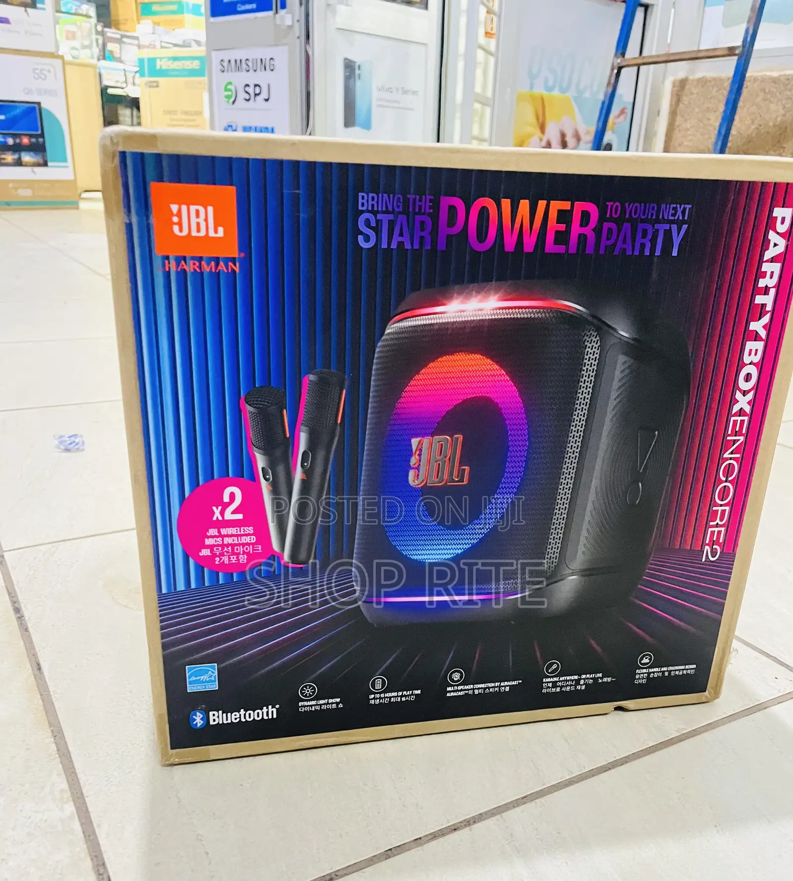 JBL Party Box Encore 2 With Microphone