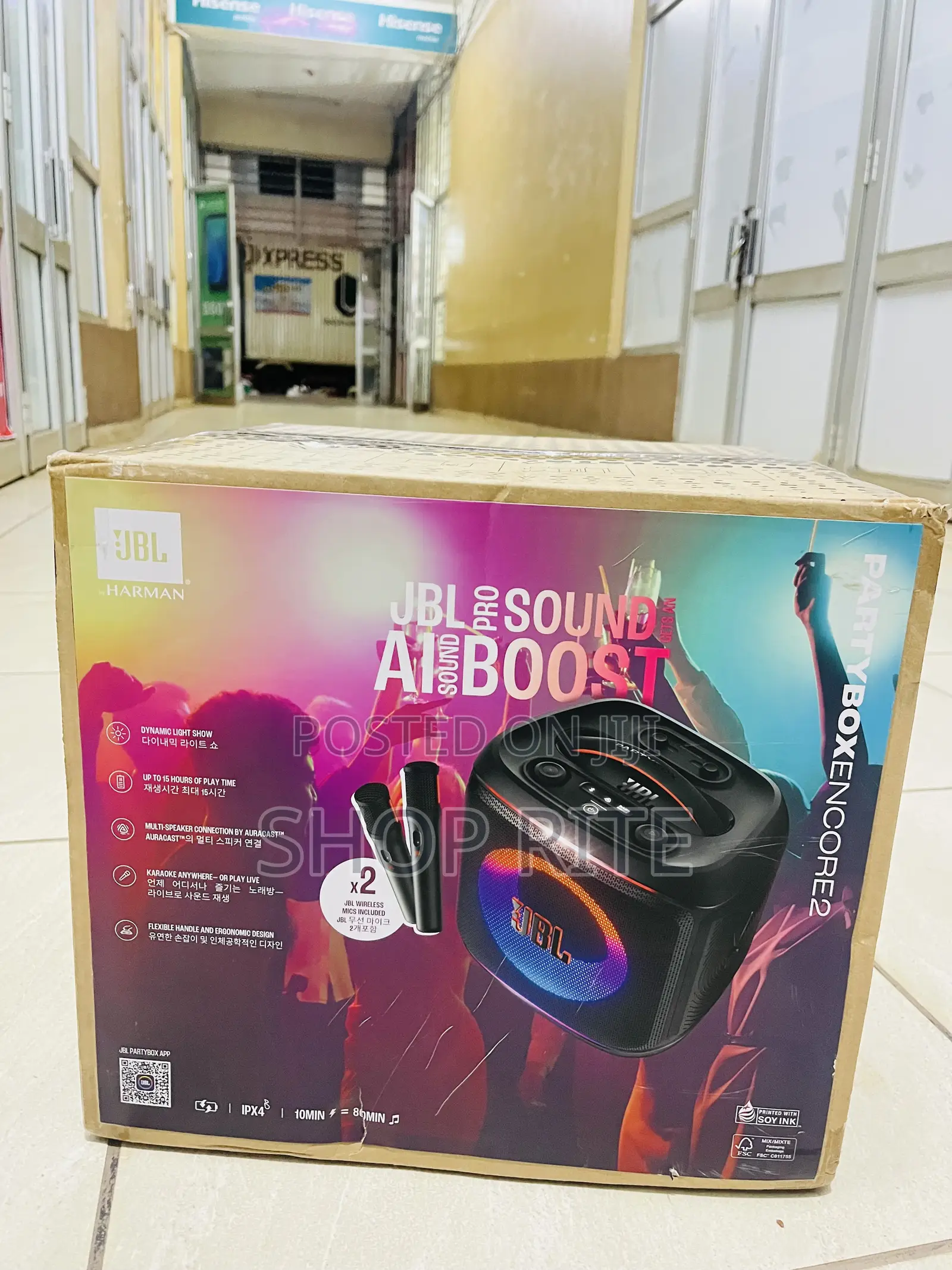 JBL Party Box Encore 2 With Microphone