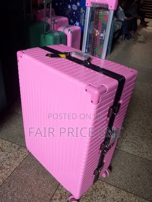Noble Executive Plastic Aluminium Suitcases. Large. ( Pink)