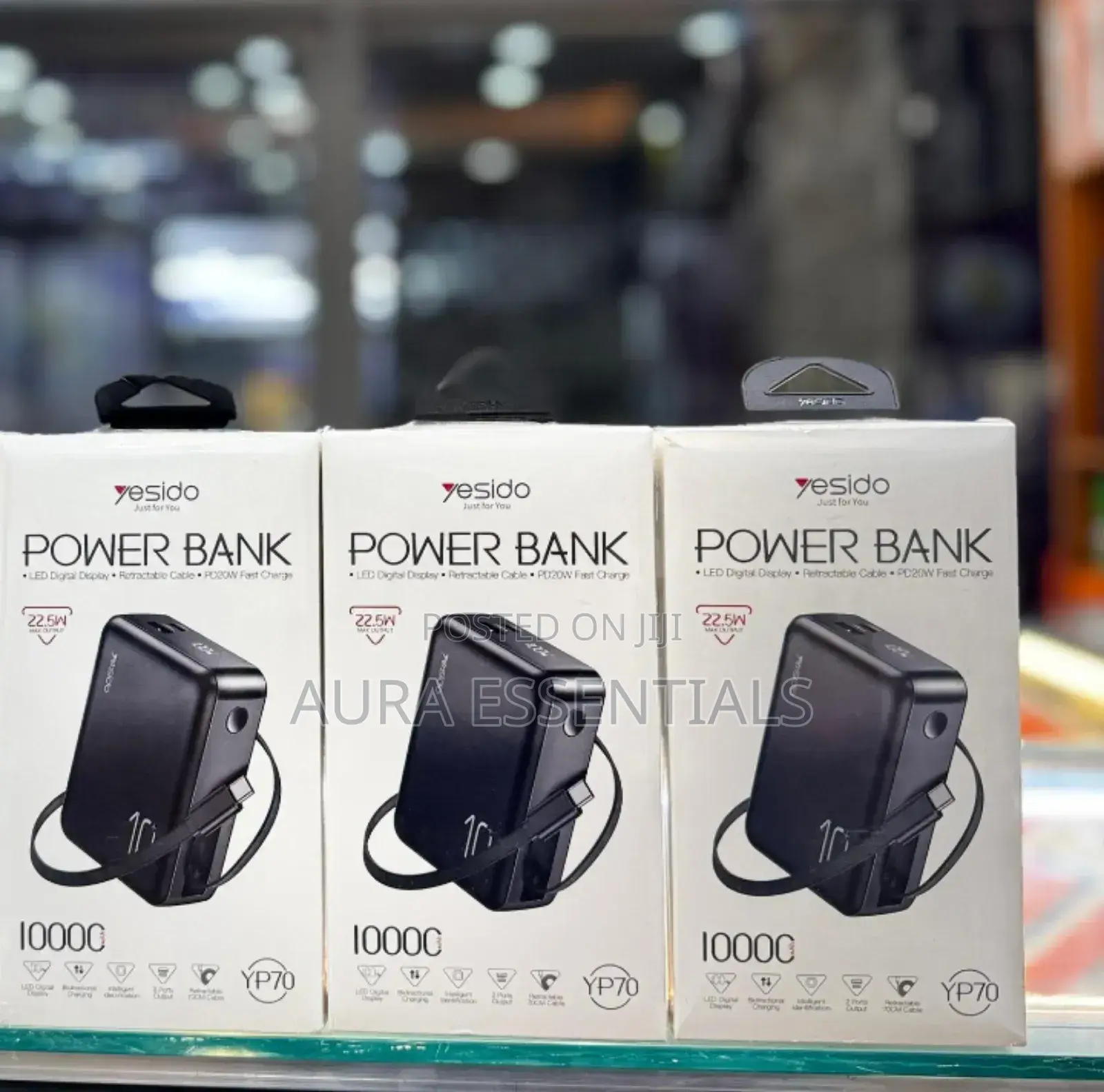 Yesido Yp70 Power Bank 22.5w Led Digital Display