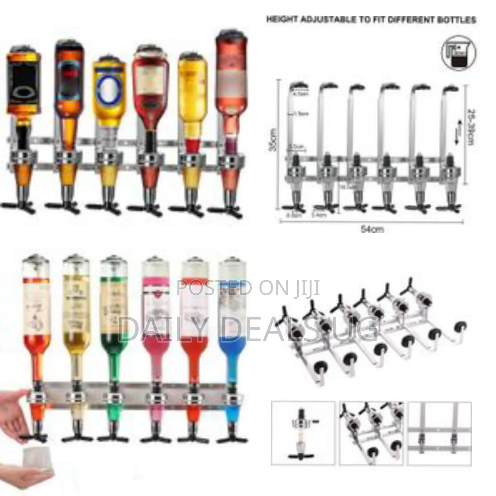 Wall Mounted 6-Bottle Optics Liquor Dispenser Wine Dispenser Machine