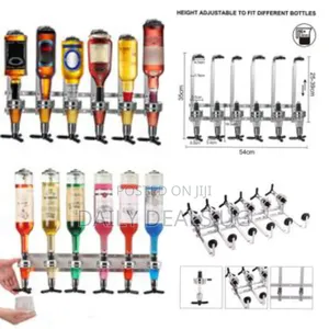 Wall Mounted 6-Bottle Optics Liquor Dispenser Wine Dispenser Machine