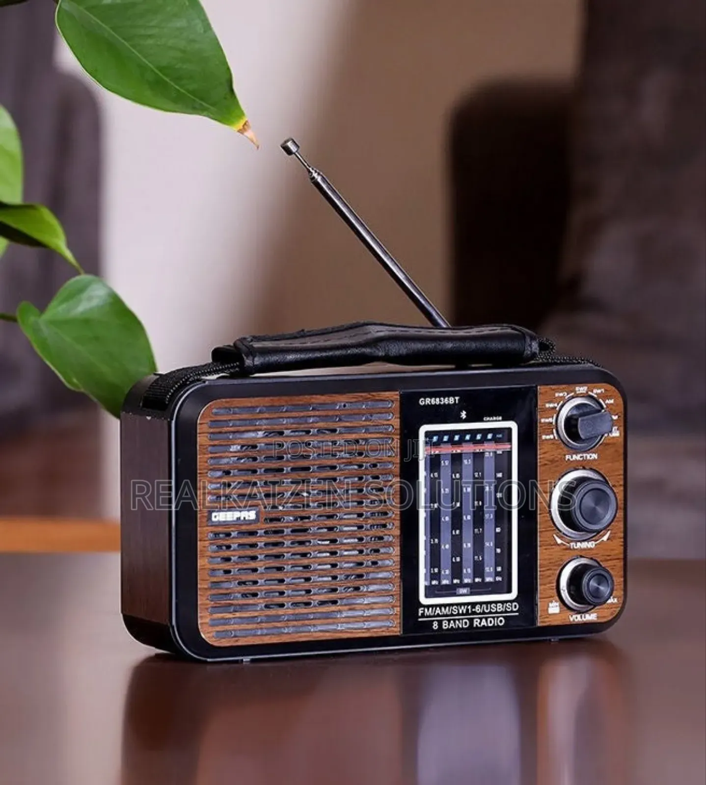 Geepas Rechargeable Bluetooth | Usb | Sd | Fm Analog Radio Player