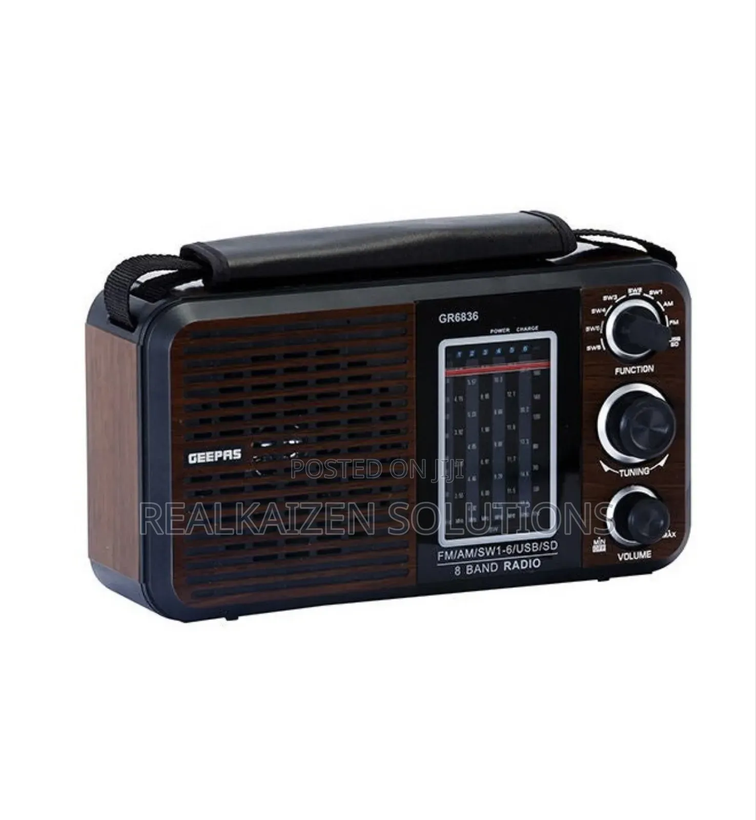 Geepas Rechargeable Bluetooth | Usb | Sd | Fm Analog Radio Player