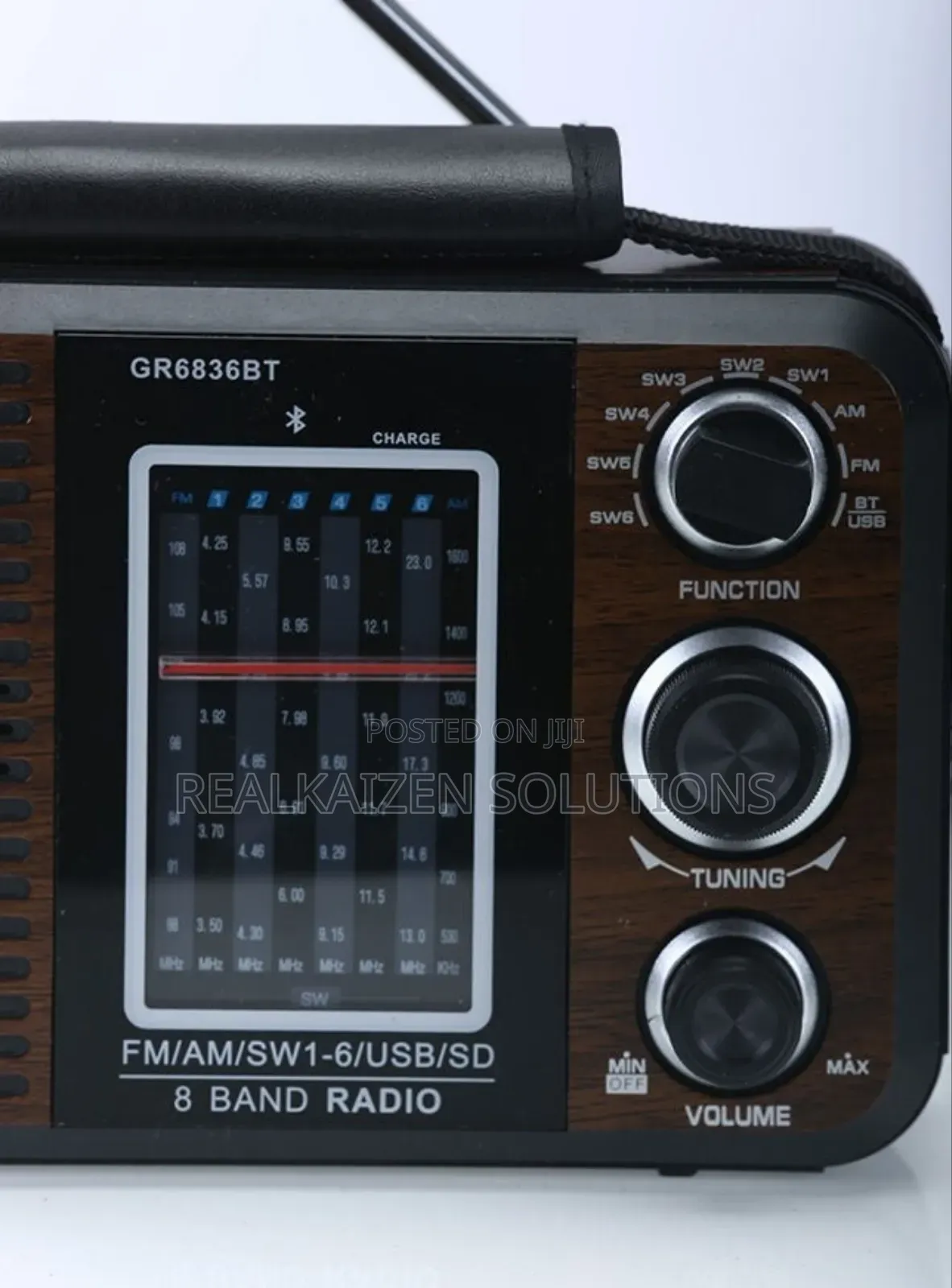 Geepas Rechargeable Bluetooth | Usb | Sd | Fm Analog Radio Player