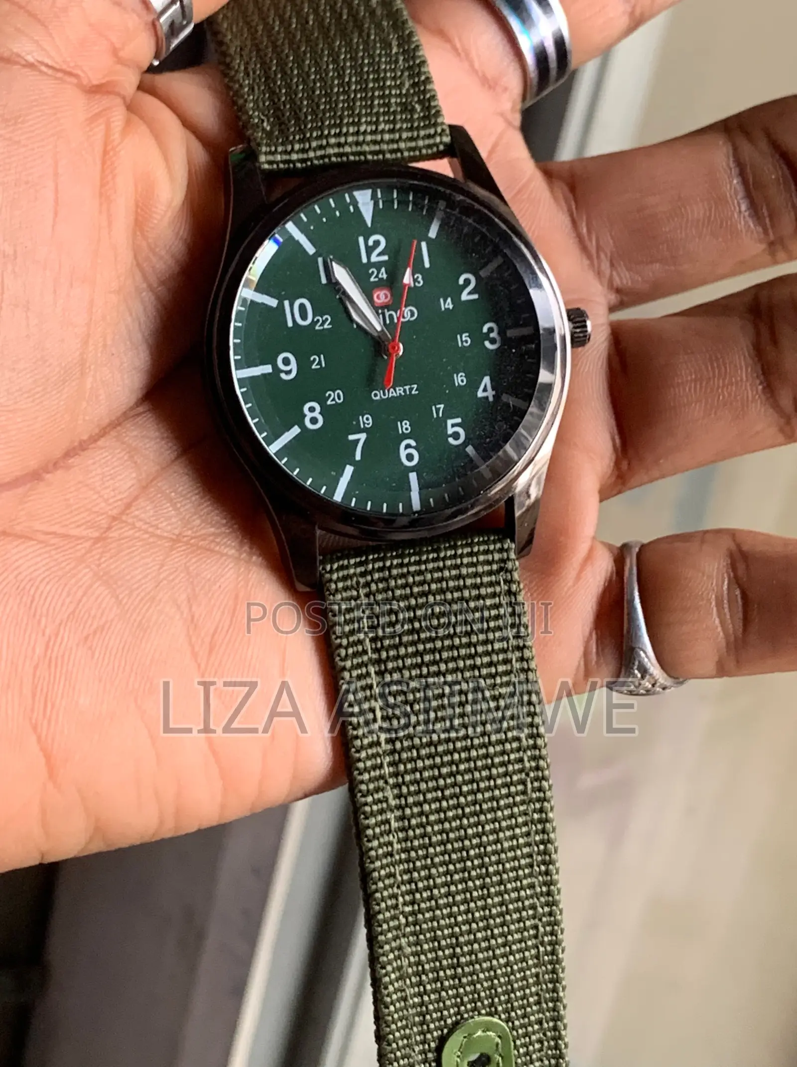 24-Hour Canvas Strap Kids Watch