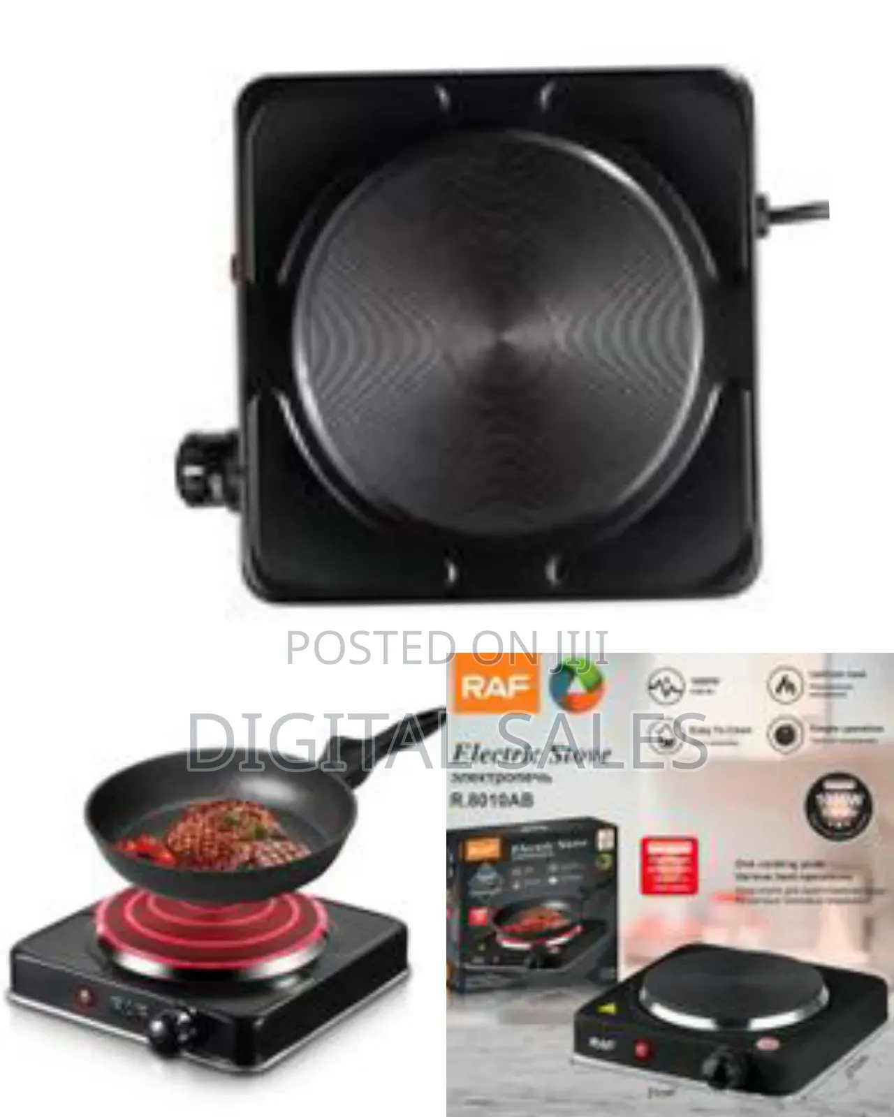 Raf Electric Stove 1000 W Cooking Hot Plate With Temperature Control