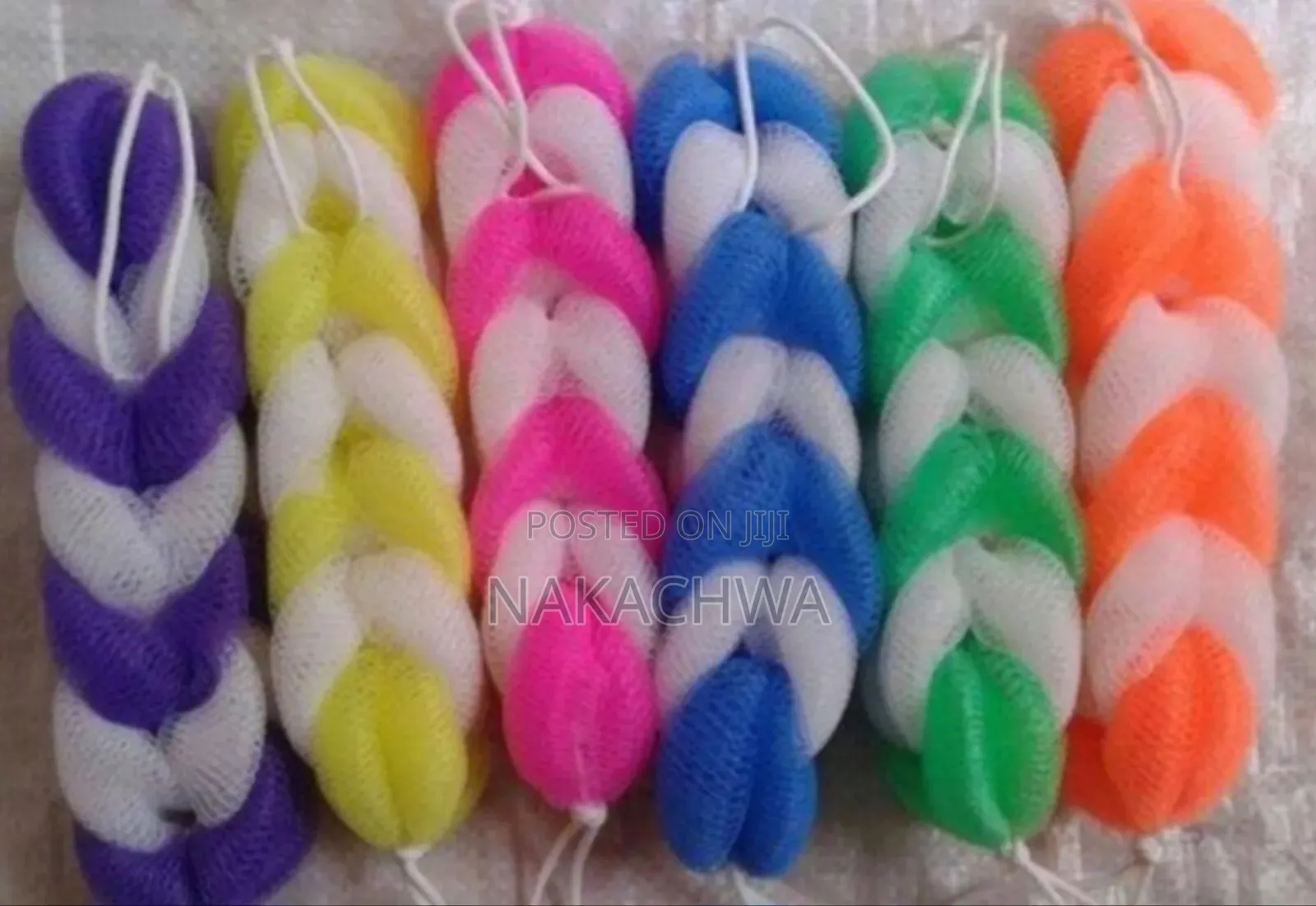 6 Pieces of Bathshower Long Loofah Sponge
