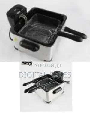 DSP 5.0 L Triple Basket Electric Deep Fryer With 2 Baskets Lids