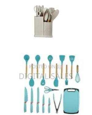 Kitchen Cooking Utensils Knife Set With Block, Holder Cutting