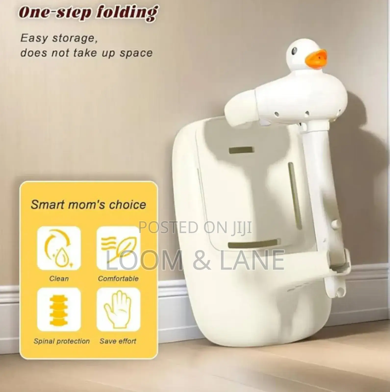 Adjustable Height Baby Shower Stand With Anti-Slip Base