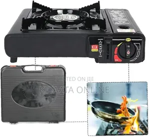 Portable Camping Turbo Gas Stove Grill Gas Burn-With Carrying Case