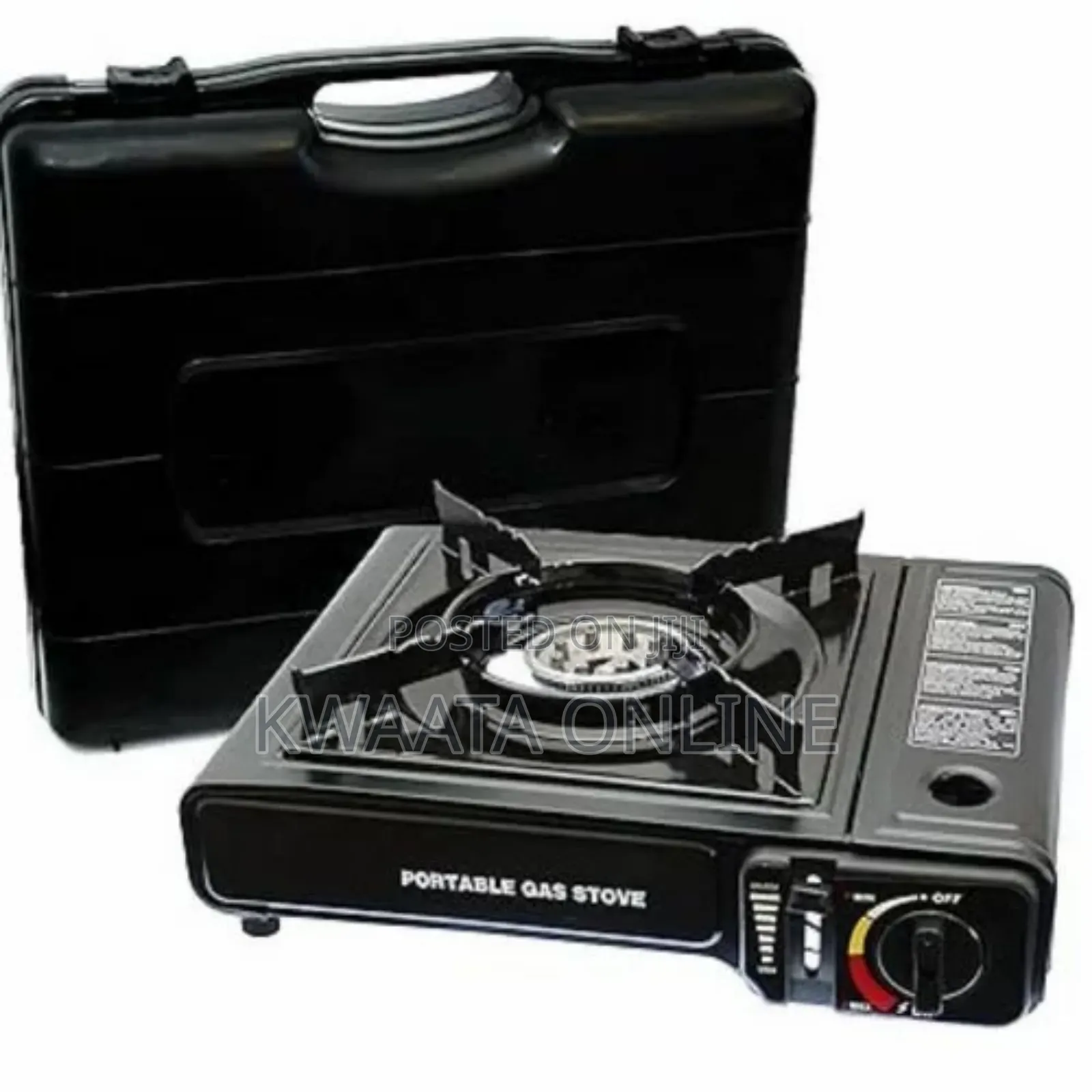 Portable Camping Turbo Gas Stove Grill Gas Burn-With Carrying Case