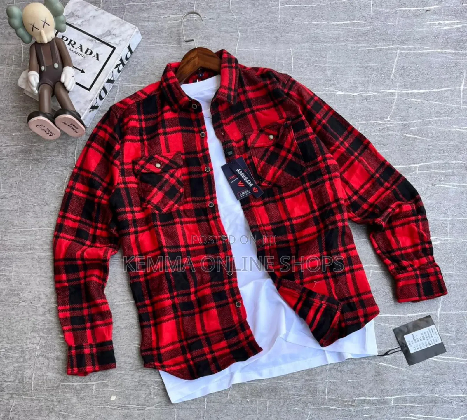 Check Shirt and Tshirt Combo