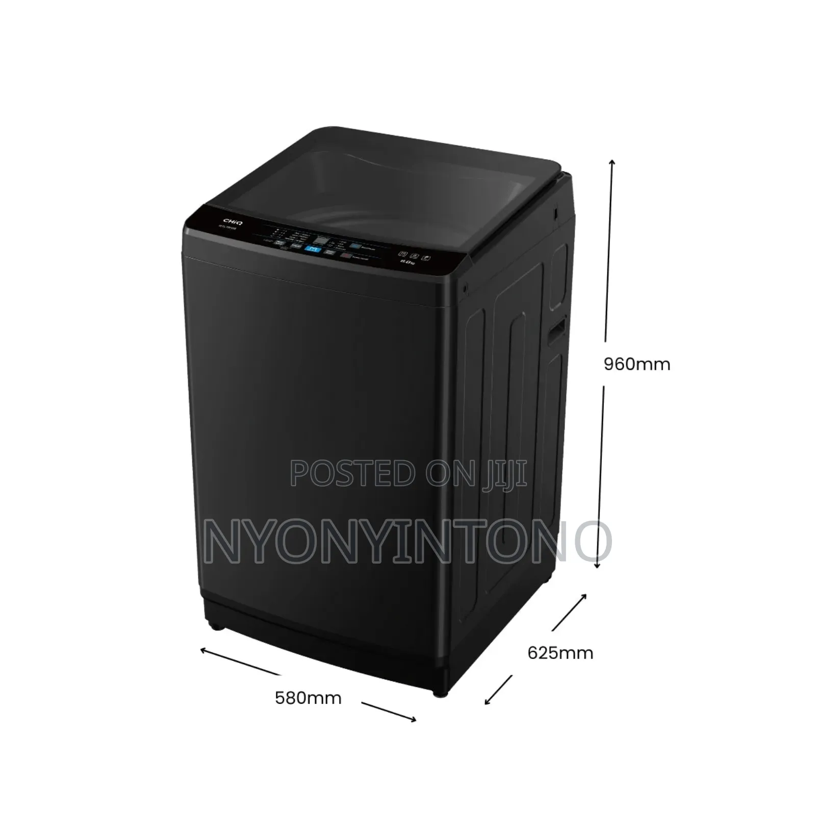 Chiq 8kg Fully Automatic Toploader Washing Machine