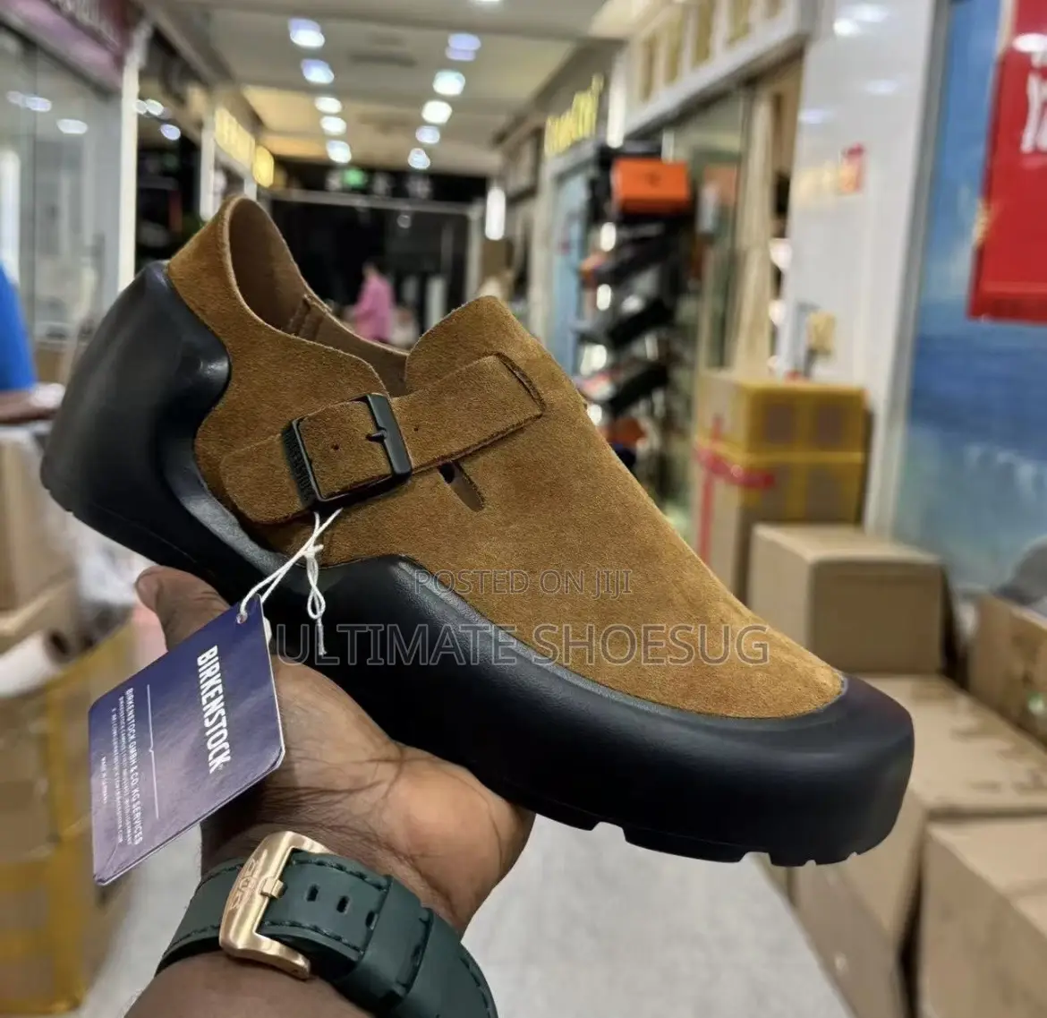 Birkenstock Leather Flip-in Clogs