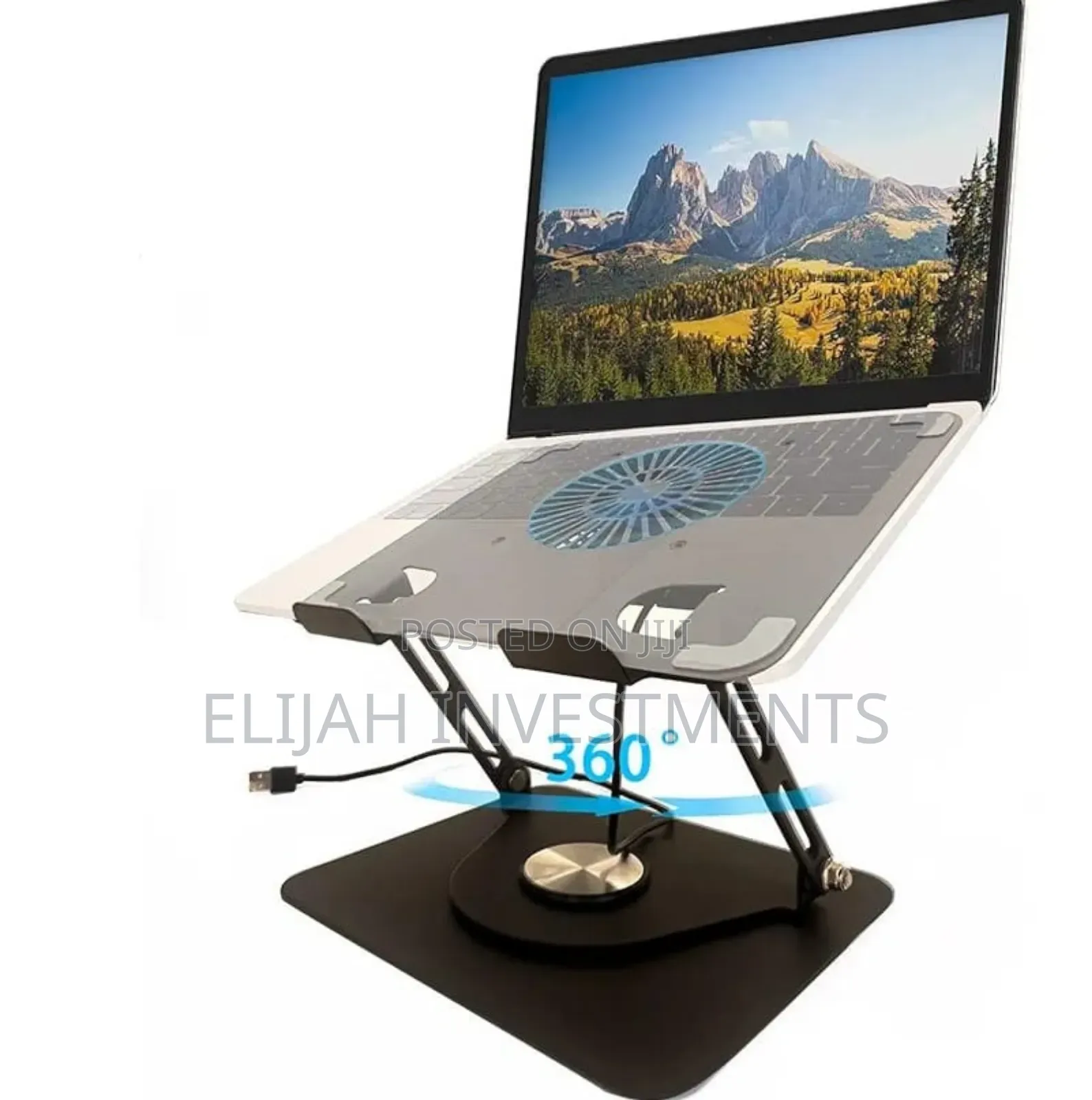 360° Rotating Laptop Stand With Fan