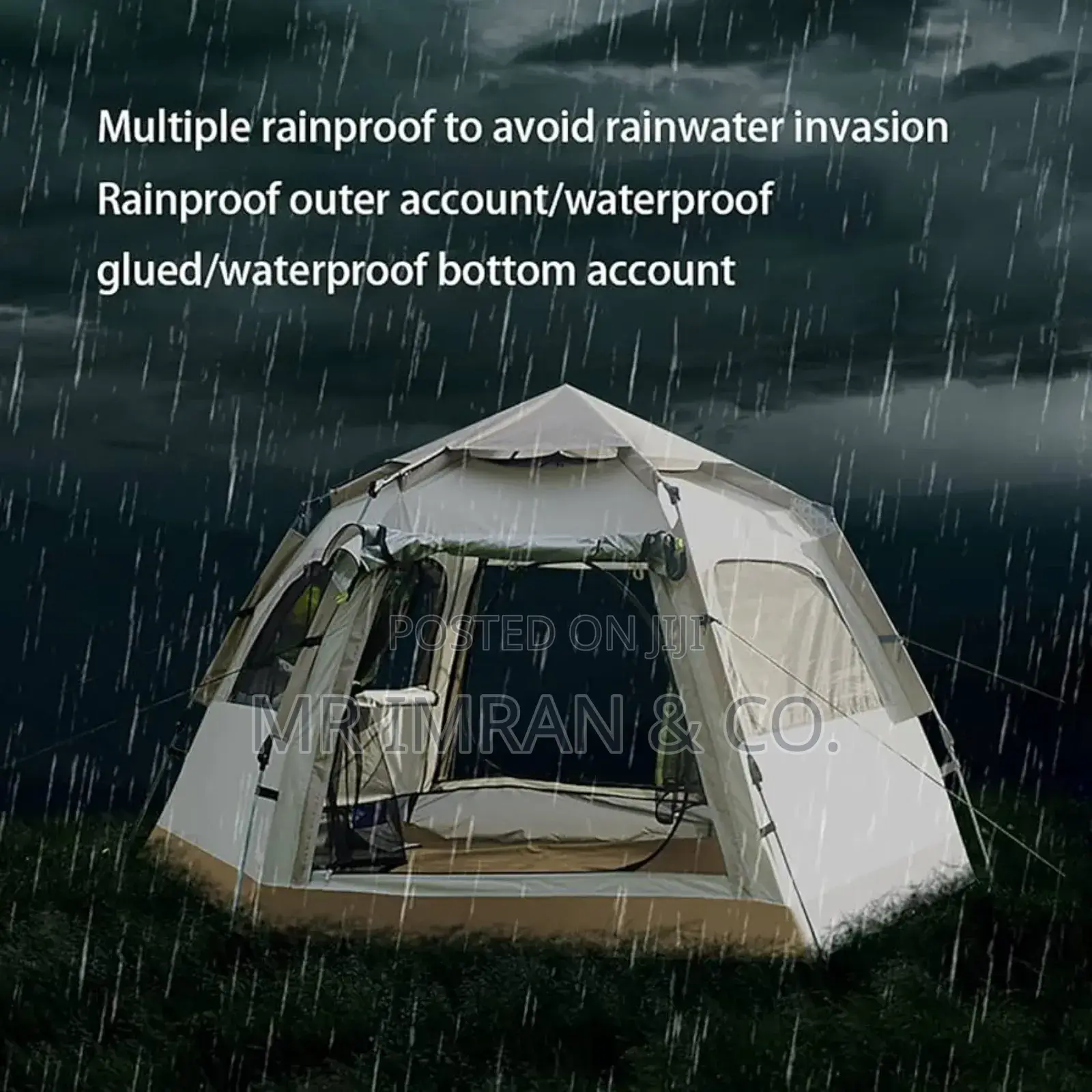 6 Persons Hexagonal Automatic Pop.Up Camping Tent