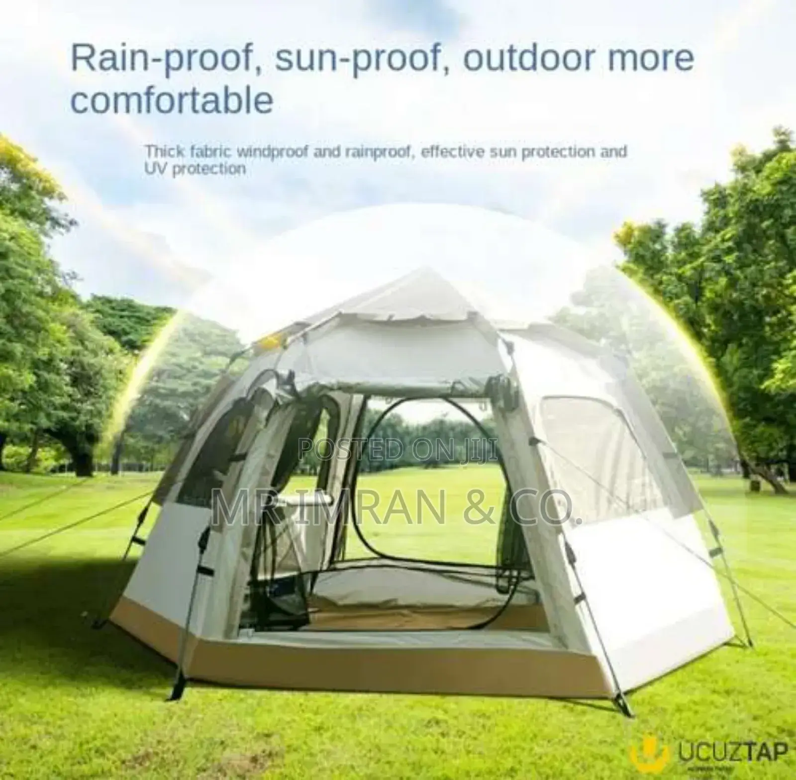 6 Persons Hexagonal Automatic Pop.Up Camping Tent
