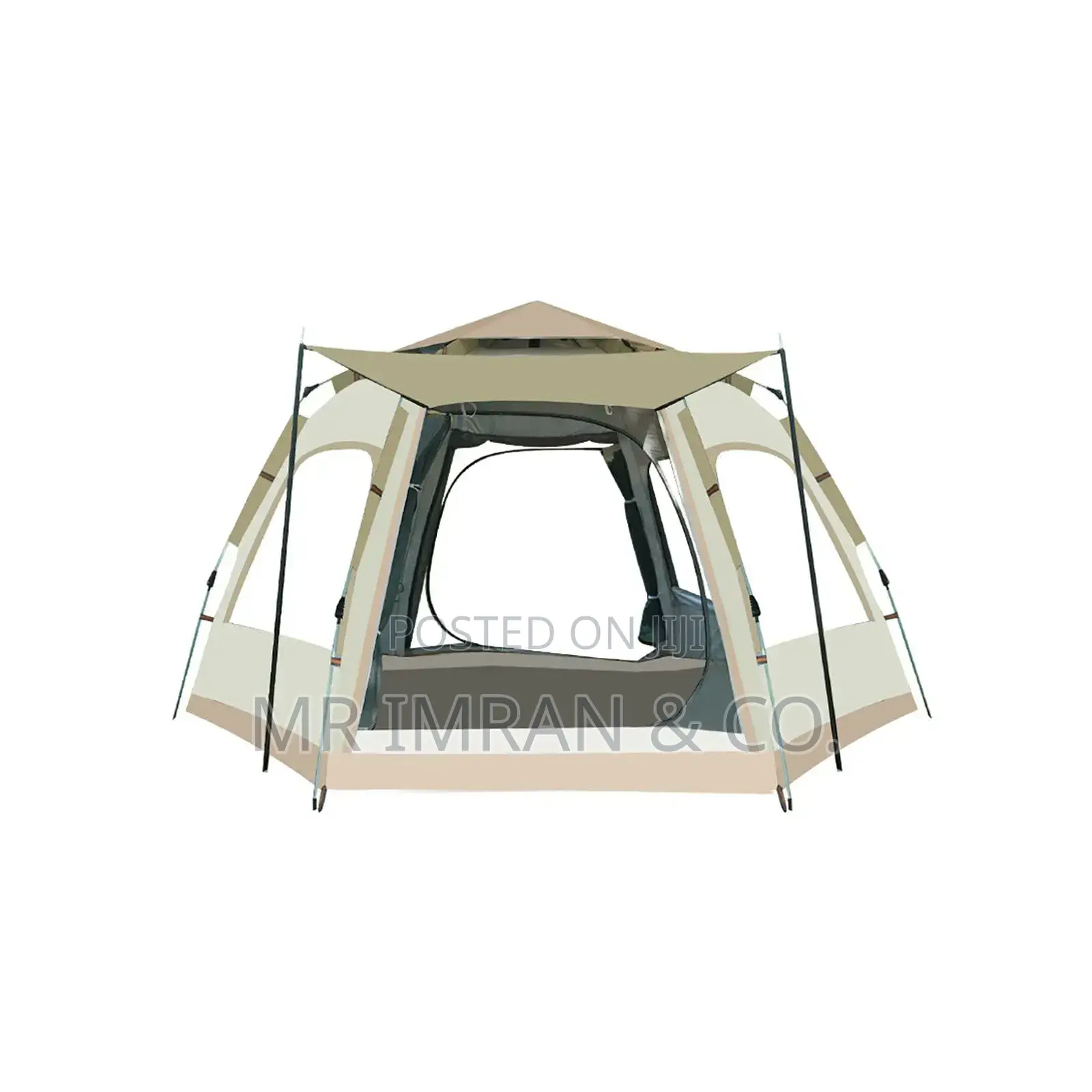 6 Persons Hexagonal Automatic Pop.Up Camping Tent