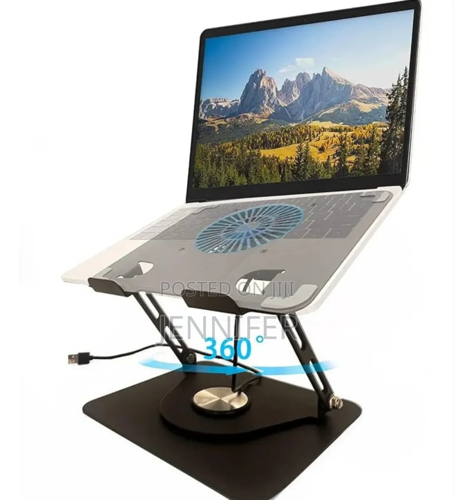 360° Rotating Laptop Stand With Fan