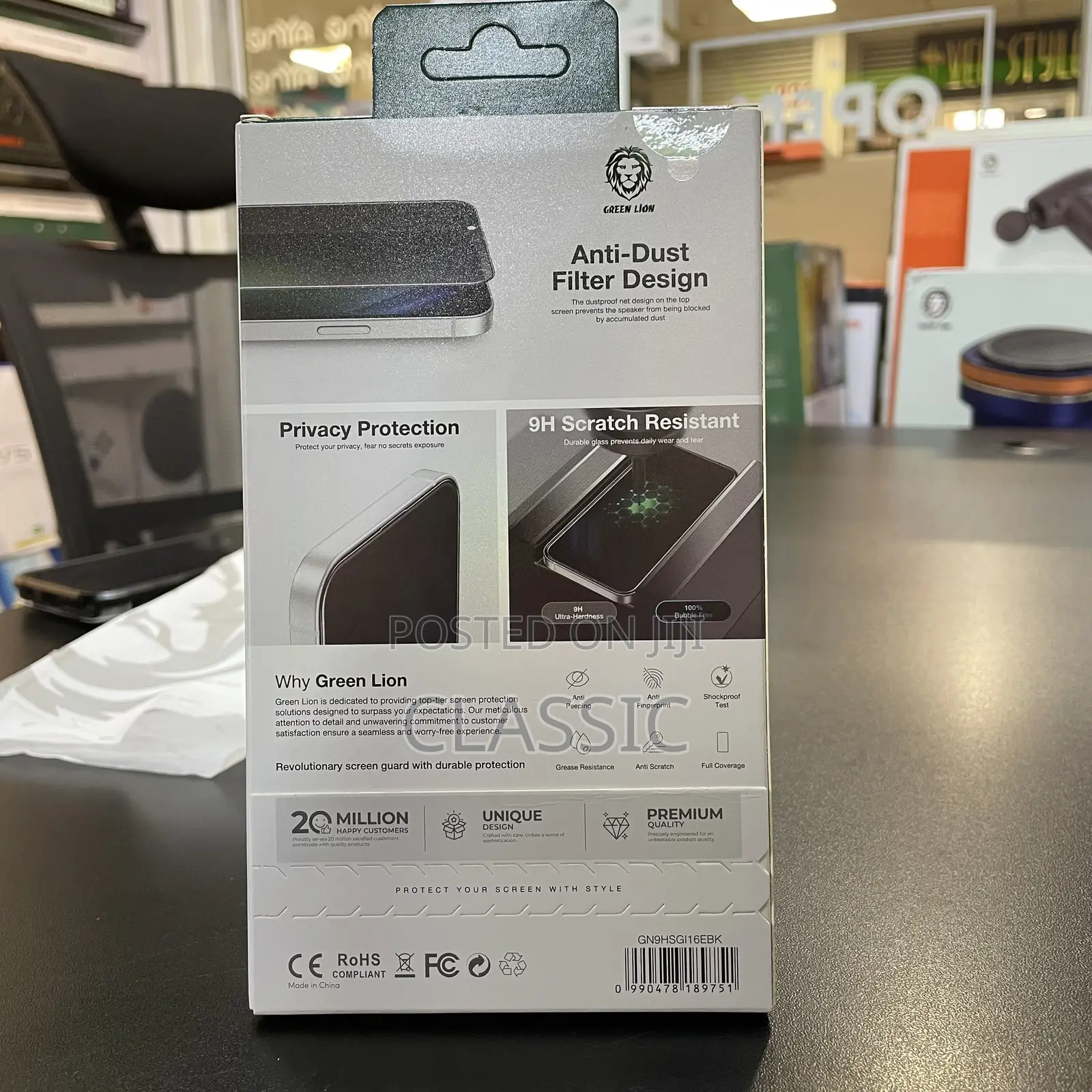 Green Lion 9h Steve Glass Screen Protector Clear for iPhone 16e