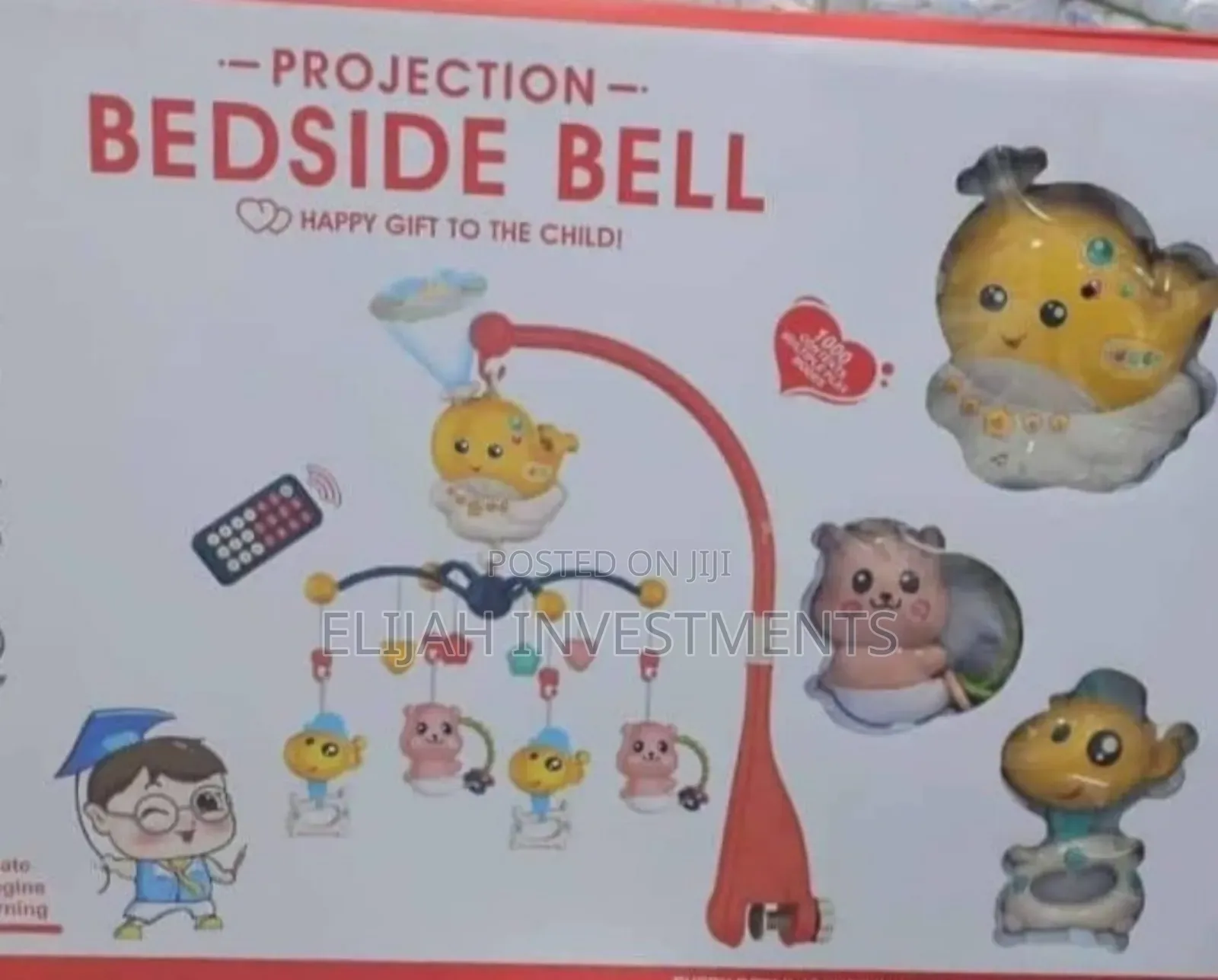 Baby Crib Projection Bedside Bell