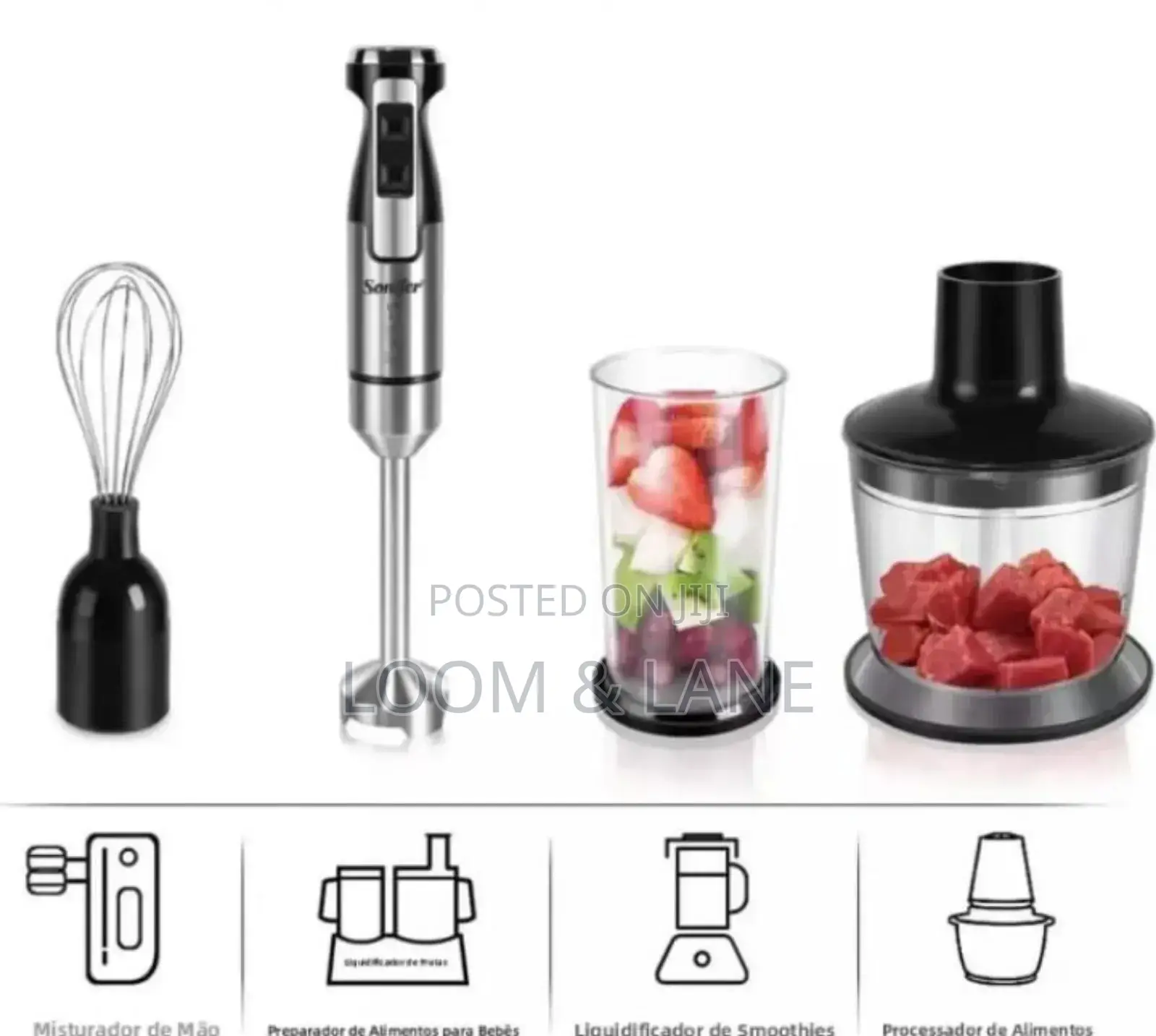 Sonifer 3-in-1 Multifunctional Hand Blender Set