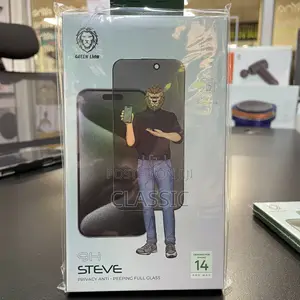 Green Lion 9h Steve Glass Screen Protector Clear for iPhone 14pro Max