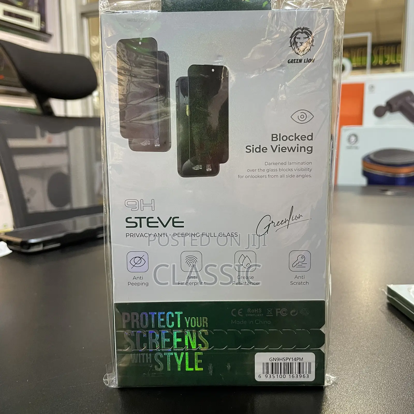 Green Lion 9h Steve Glass Screen Protector Clear for iPhone 14pro Max