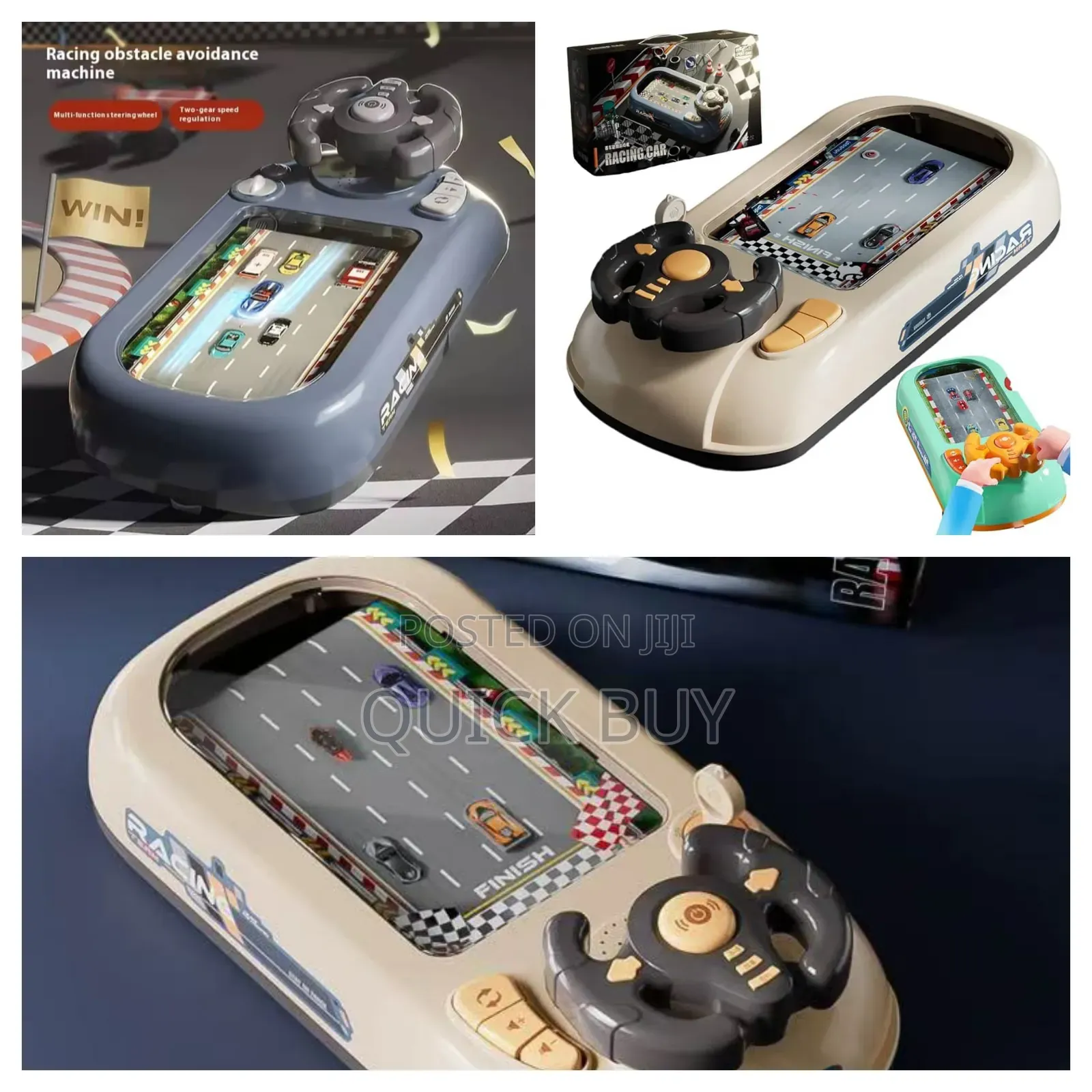 Kids Racing Car Adventure Toy With Steering Wheel