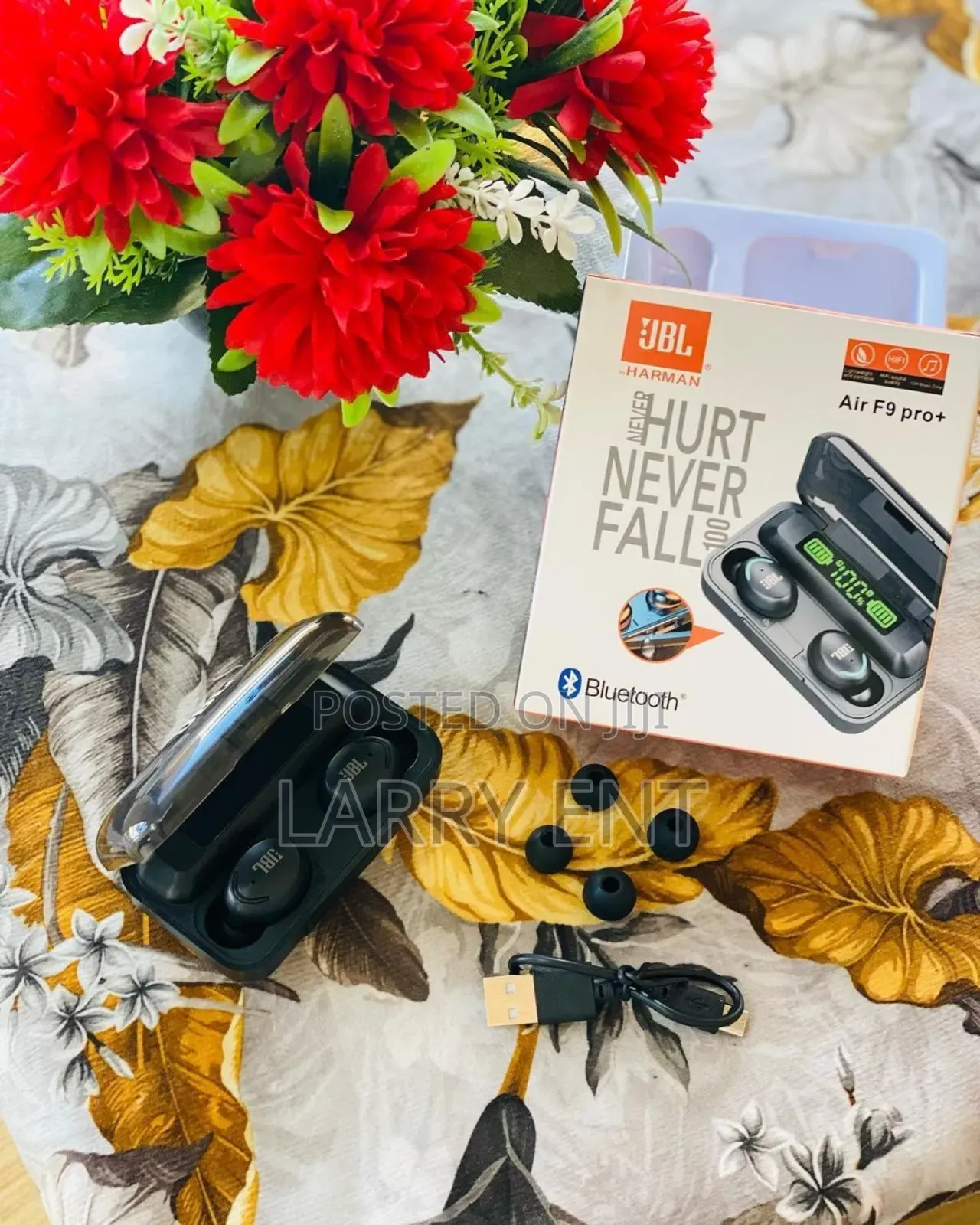 JBL F9 Pro Plus – Deep Bass Wireless Earbuds With Power Bank Case!