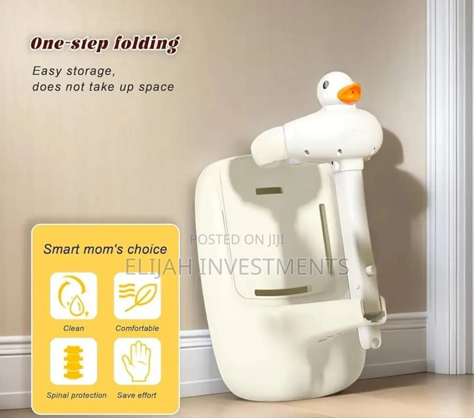 Adjustable Height Baby Shower Stand With Anti-Slip Base