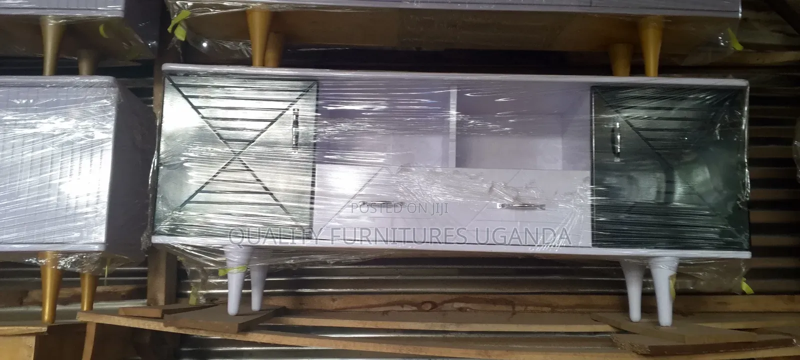 White and Black Cute Tv Stand