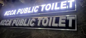 3d Led Letters on Alucobond Background