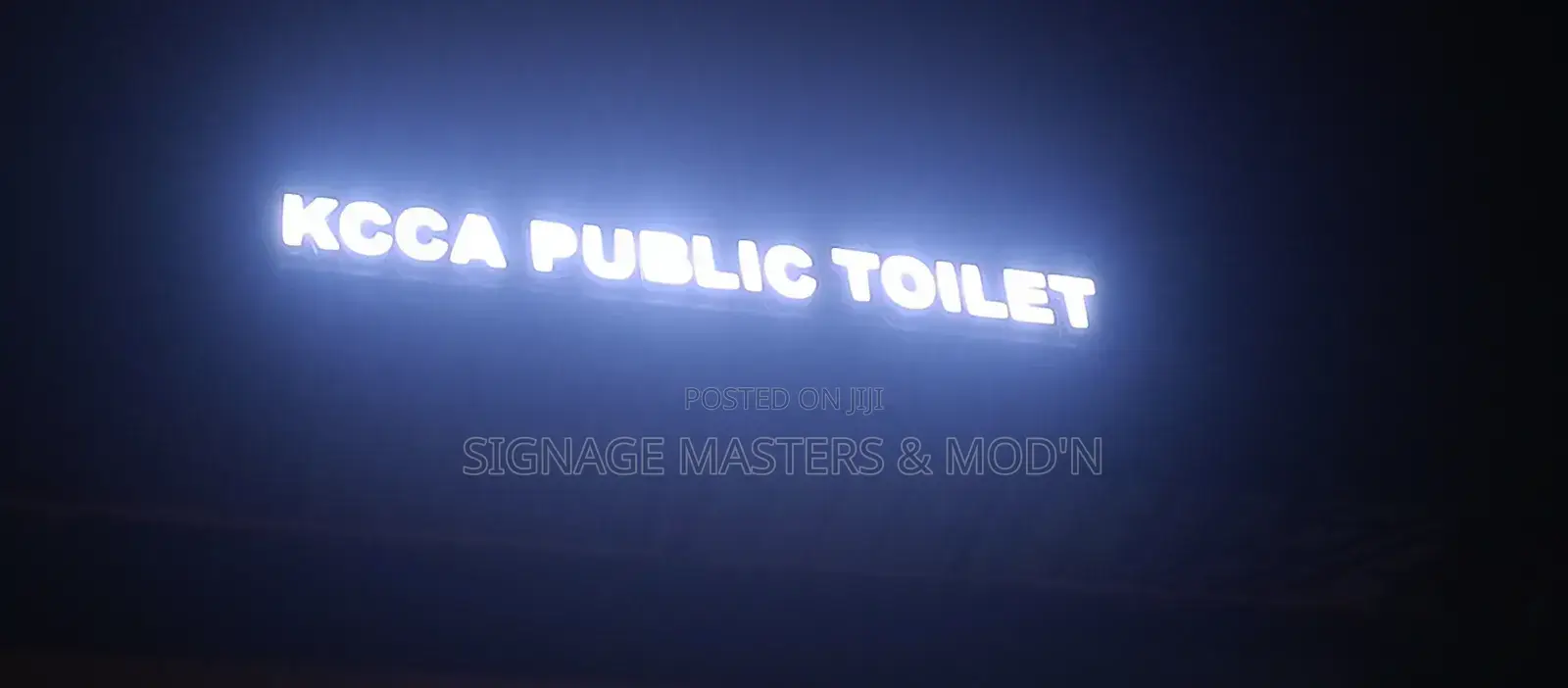 3d Led Letters on Alucobond Background