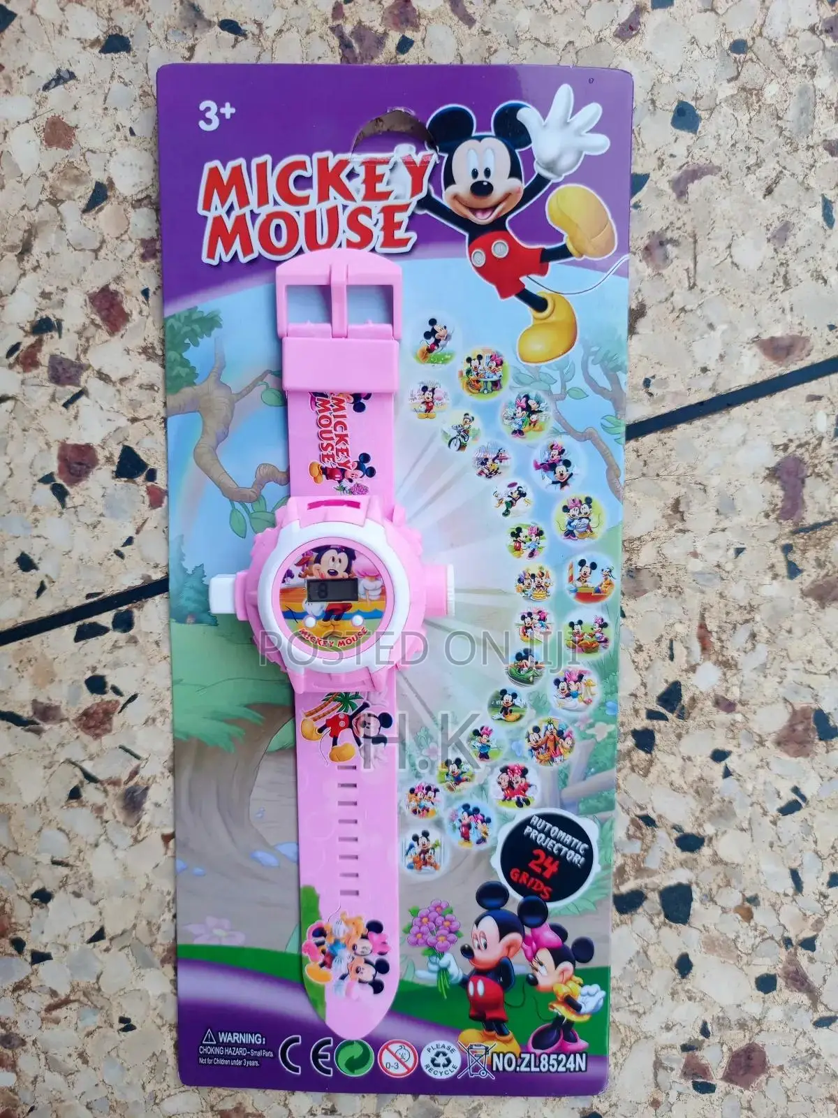 Mickey Mouse-Themed Digital Projector Watch for Children.