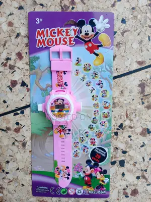 Mickey Mouse-Themed Digital Projector Watch for Children.