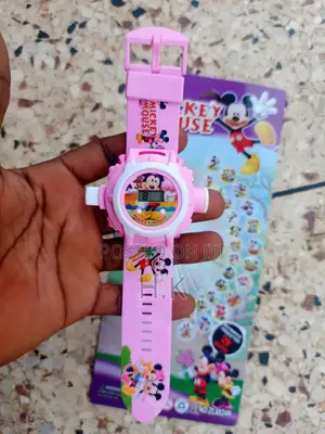Mickey Mouse-Themed Digital Projector Watch for Children.