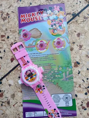 Mickey Mouse-Themed Digital Projector Watch for Children.