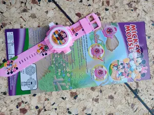 Mickey Mouse-Themed Digital Projector Watch for Children.
