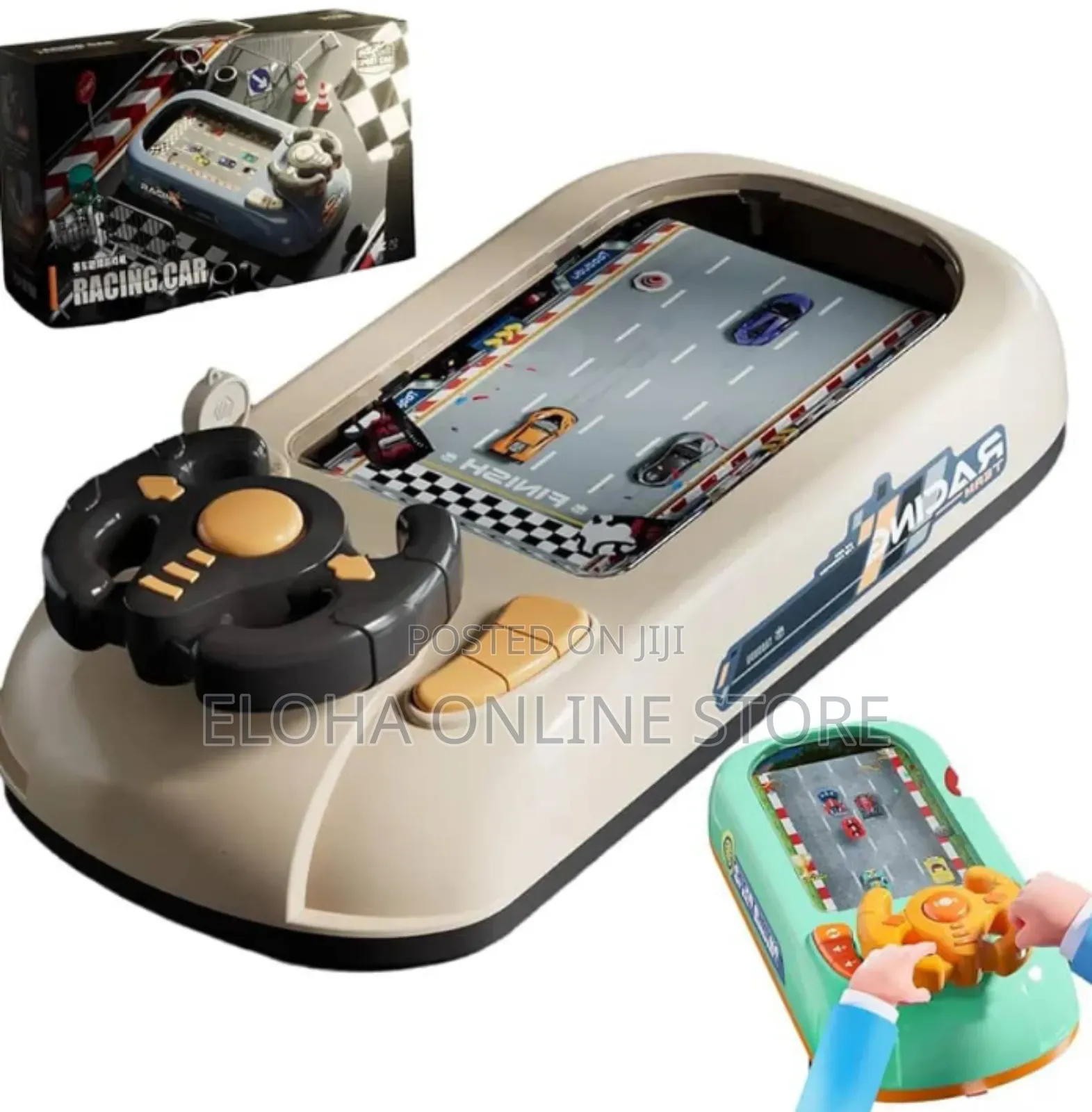 Kids Racing Car Adventure Toy With Steering Wheel