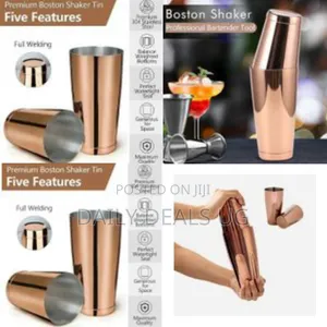 Anti-Rust Stainless Steel Boston Cocktail Shaker Mixer - 2-Piece